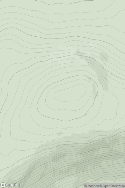 Thumbnail image for Creag Riabhach [Loch Rannoch to Glen Lyon] showing contour plot for surrounding peak